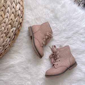 Cat & Jack Glitter Combat Boots